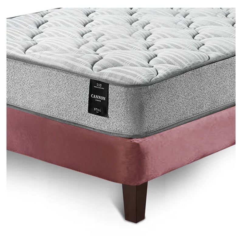 COMBO CAMA CANNON 1,5 PLAZA TEXTIL + RESPALDO TELA PALO ROSA - 3