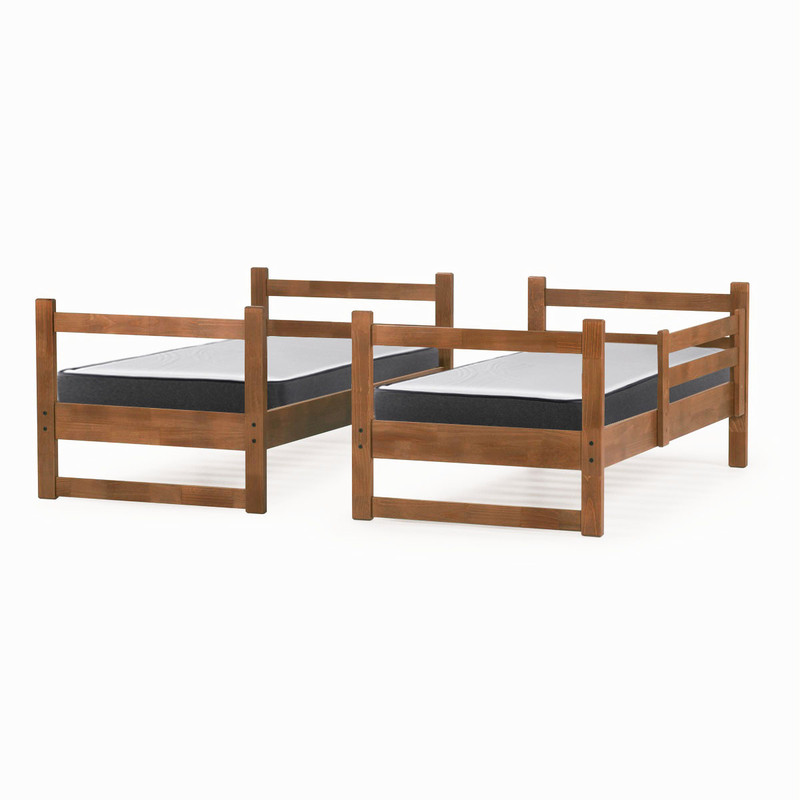 CAMAROTE DESMONTABLE ZEN + COLCHON ESPUMA 1 PLAZA MADERA - 2
