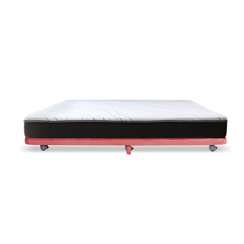 BASE CAMA NIDO 1 PZA 190 CM + COLCHON ZEN PRO TELA PALO ROSA - 2