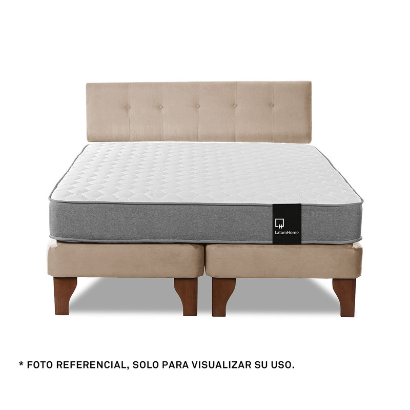 RESPALDO BEST TELA BEIGE 2 PLAZAS - 4