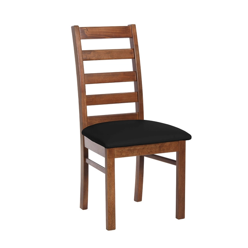 JUEGO DE COMEDOR ALICANTE 6 SILLAS BURGOS PU NEGRO - 5