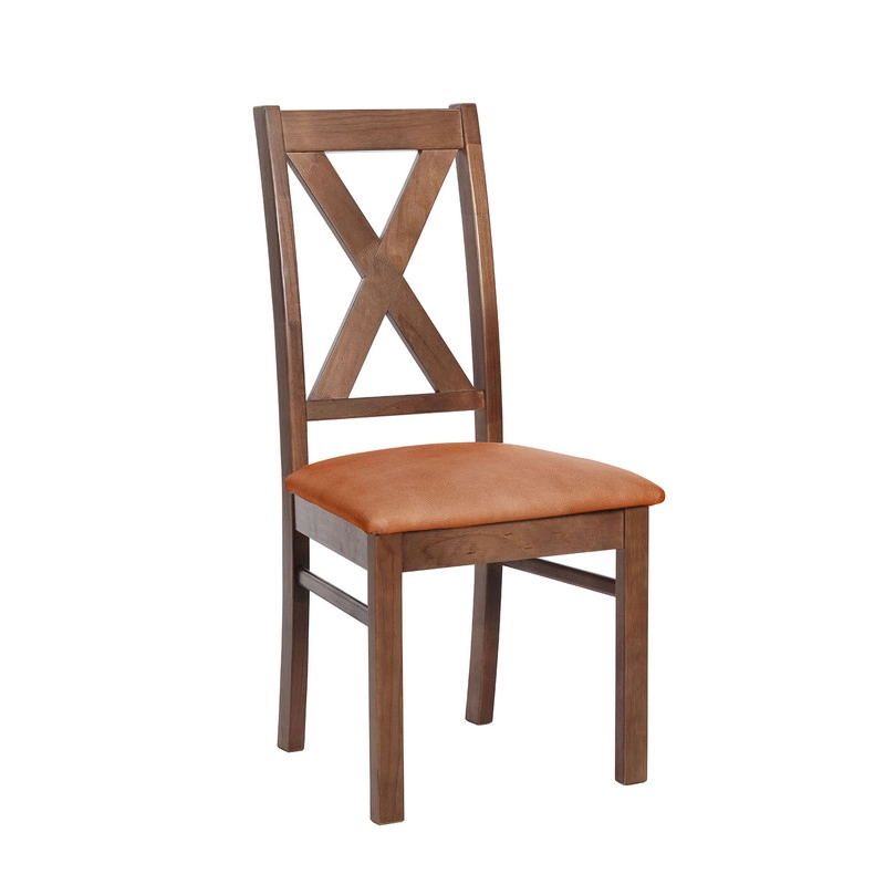 JUEGO DE COMEDOR MERIDA 6 SILLAS SEGOVIA CUERO KENTUCKY TABACO - 5