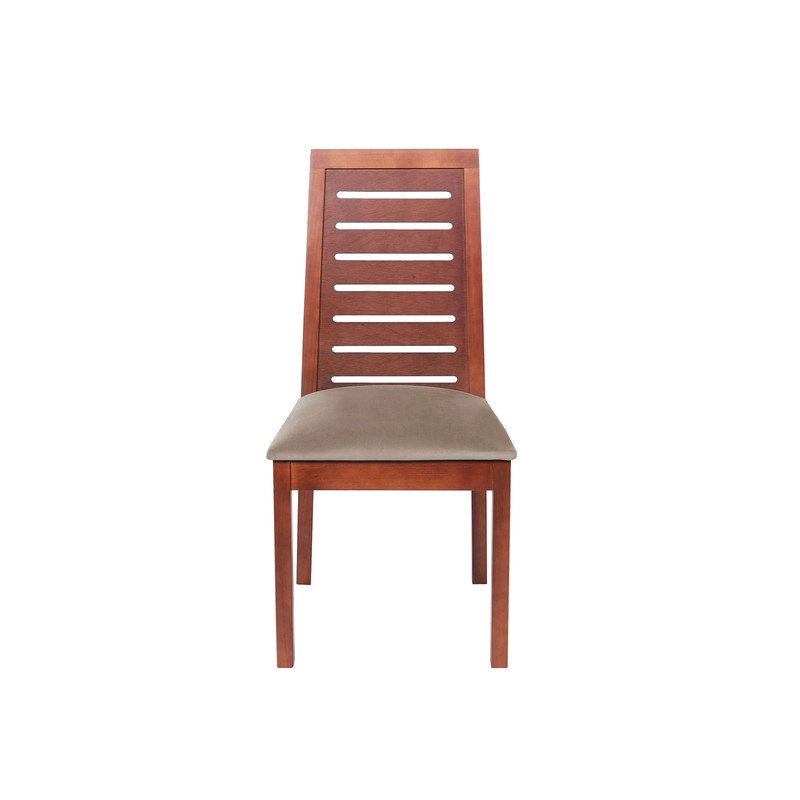 JUEGO DE COMEDOR ALICANTE 6 SILLAS TENERIFE TELA VELVET BEIGE - 3