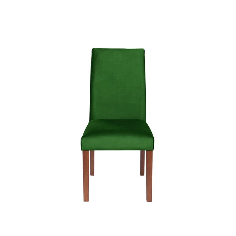 JUEGO DE COMEDOR MERIDA 6 SILLAS CADIZ TELA VELVET VERDE - 3