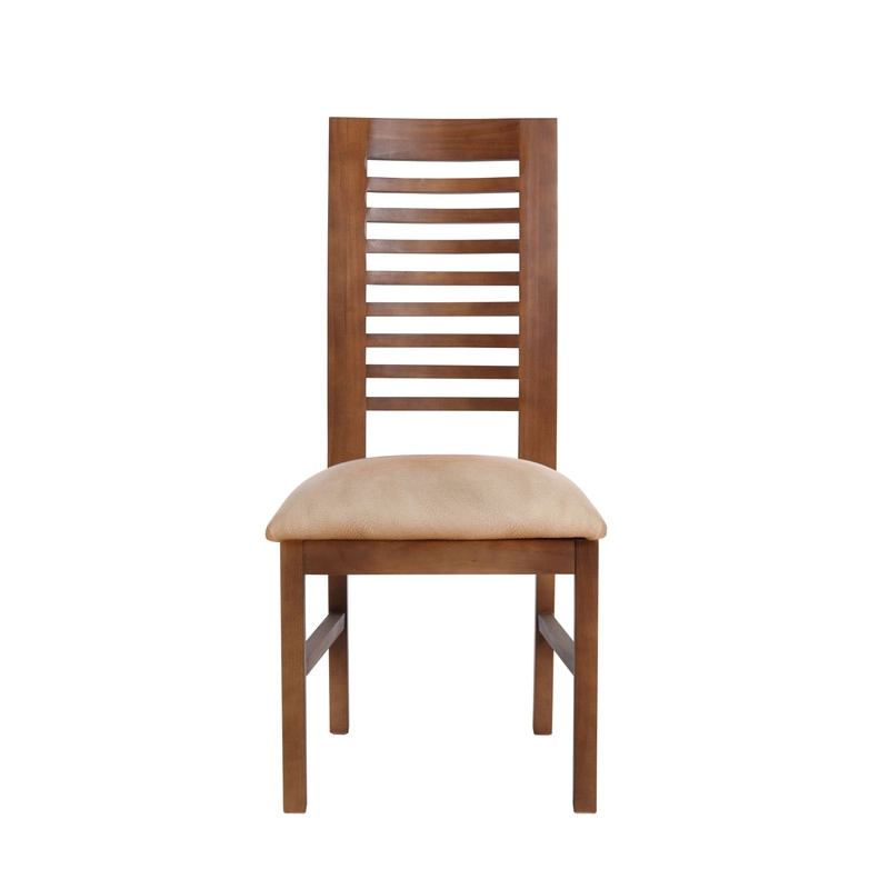 JUEGO DE COMEDOR ALICANTE 6 SILLAS SALAMANCA CUERO KENTUCKY  BEIGE - 3
