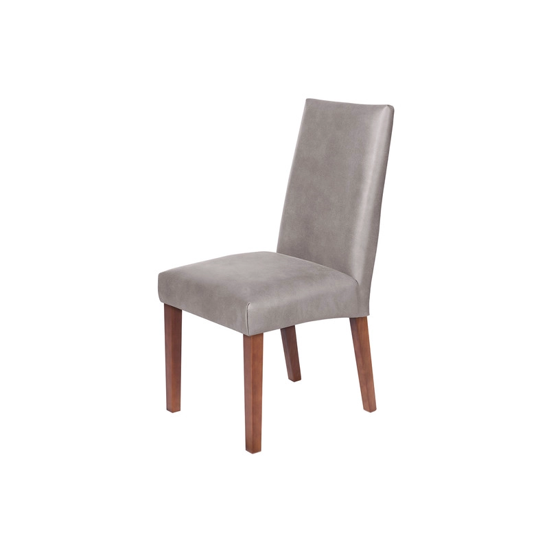 JUEGO DE COMEDOR ALICANTE 6 SILLAS CADIZ CUERO KENTUCKY GRIS - 5