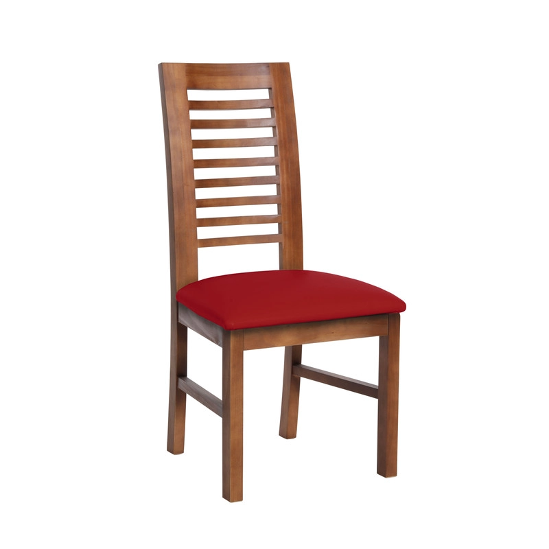 JUEGO DE COMEDOR MERIDA 6 SILLAS SALAMANCA PU ROJO - 5