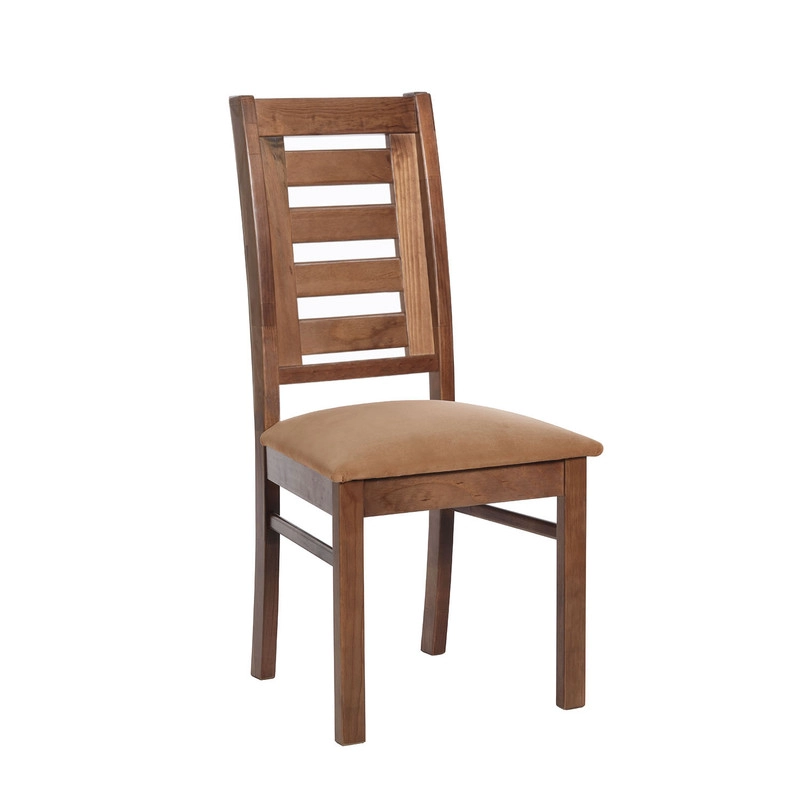 JUEGO DE COMEDOR MERIDA 6 SILLAS MURCIA TELA VELVET BEIGE - 5