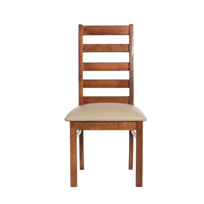 JUEGO DE COMEDOR ALICANTE 6 SILLAS BURGOS PU BEIGE - 3
