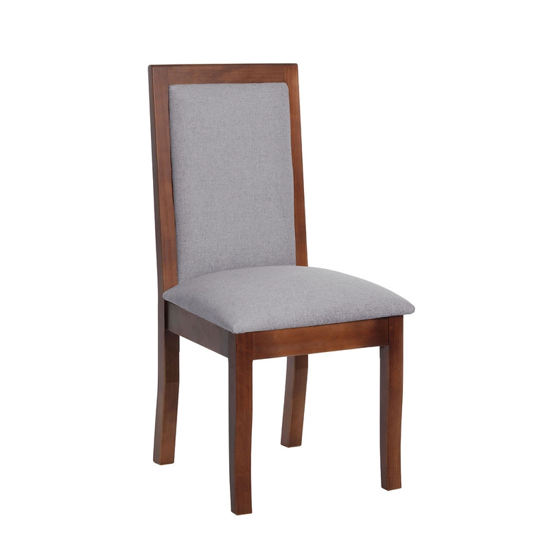 JUEGO DE COMEDOR SEVILLA 2 SILLAS GIRONA + 2 BANCAS TELA LINO GRIS CLARO - 5