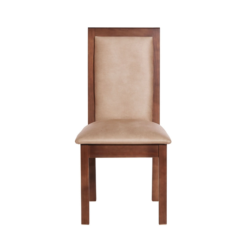 JUEGO DE COMEDOR MERIDA 6 SILLAS GIRONA CUERO KENTUCKY  BEIGE - 3