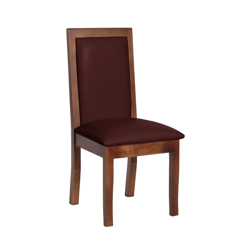 JUEGO DE COMEDOR MERIDA 6 SILLAS GIRONA PU CHOCOLATE - 5