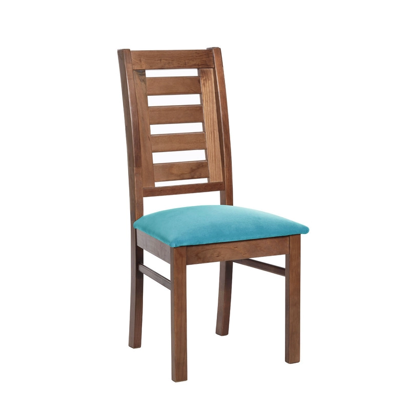 JUEGO DE COMEDOR MERIDA 6 SILLAS MURCIA TELA VELVET TURQUESA - 5