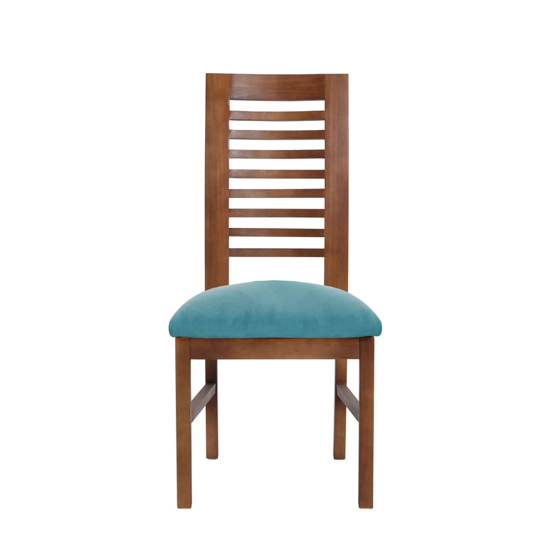 JUEGO DE COMEDOR MERIDA 6 SILLAS SALAMANCA TELA VELVET TURQUESA - 3