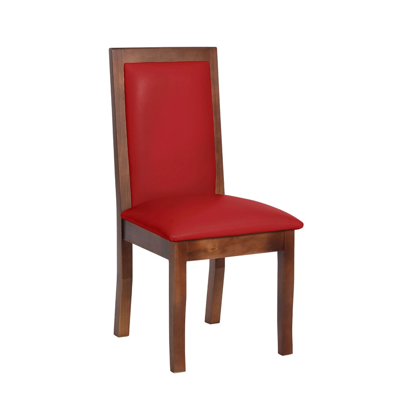 JUEGO DE COMEDOR SEVILLA 2 SILLAS GIRONA + 2 BANCAS PU ROJO - 5