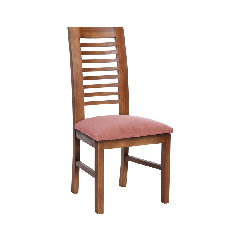 JUEGO DE COMEDOR MERIDA 6 SILLAS SALAMANCA TELA VELVET PALO ROSA - 5