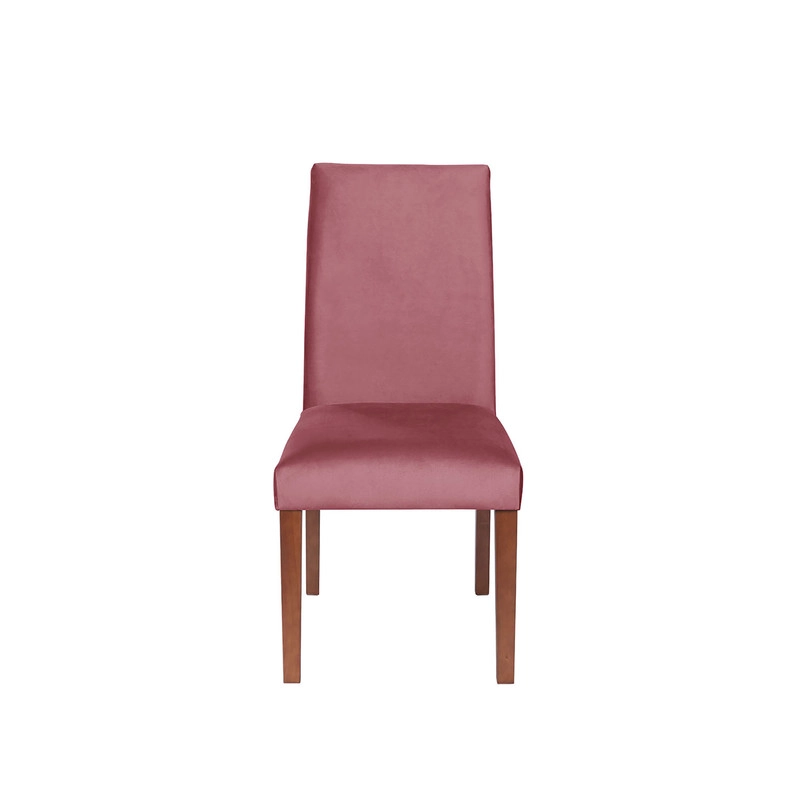JUEGO DE COMEDOR MERIDA 6 SILLAS CADIZ TELA VELVET PALO ROSA - 3