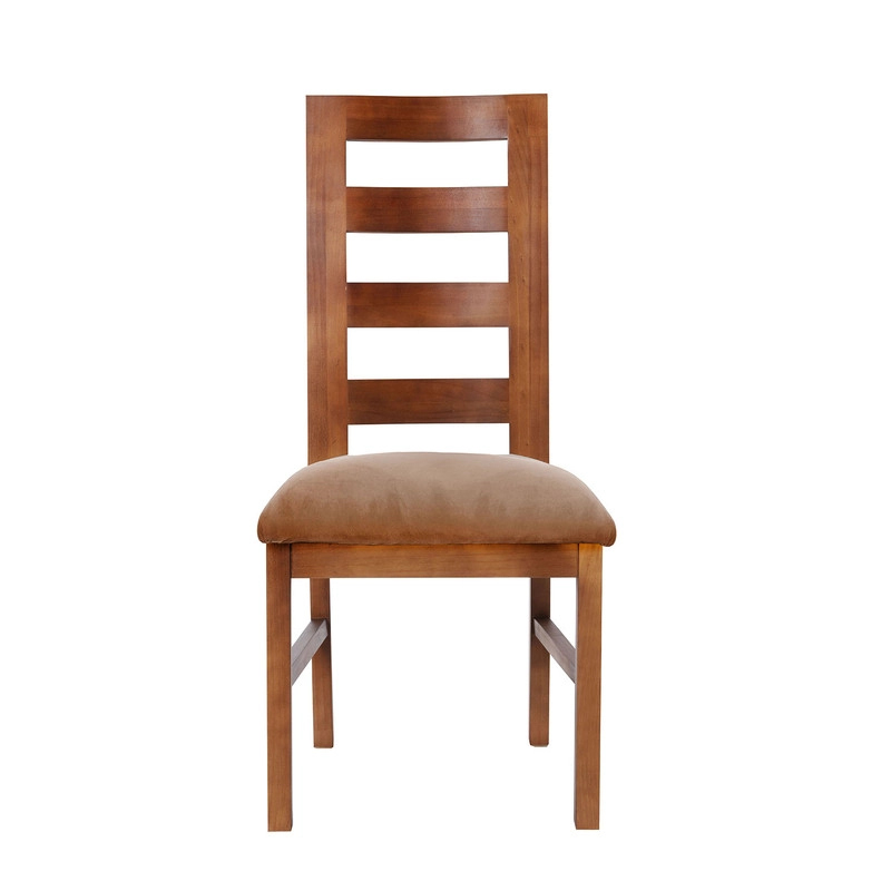 JUEGO DE COMEDOR MERIDA 6 SILLAS GRANADA  TELA VELVET BEIGE - 3