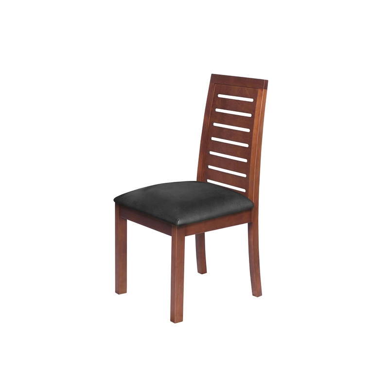 JUEGO DE COMEDOR ALICANTE 6 SILLAS TENERIFE CUERO KENTUCKY NEGRO - 5