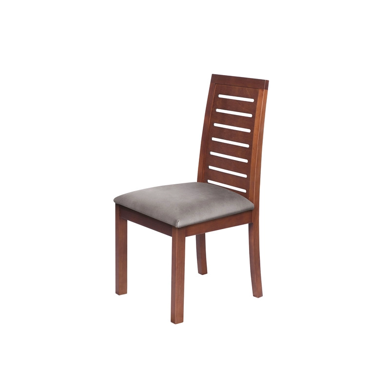 JUEGO DE COMEDOR ALICANTE 6 SILLAS TENERIFE CUERO KENTUCKY GRIS - 5