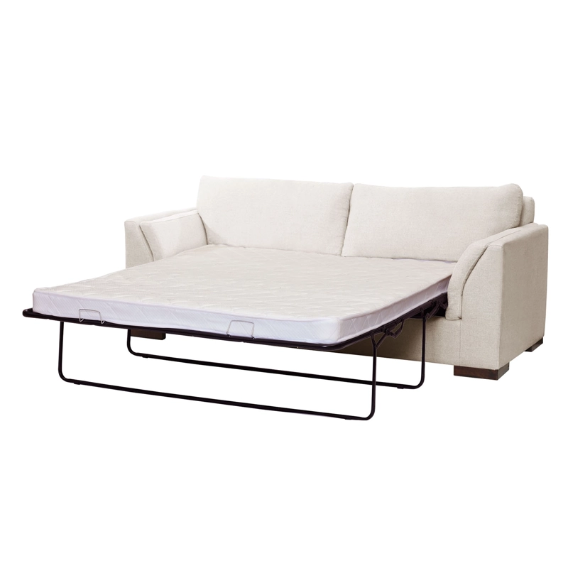 SOFA CAMA MILAN 2PL LINO BLANCO CON ASIENTO DE RESORTES POCKET - 8