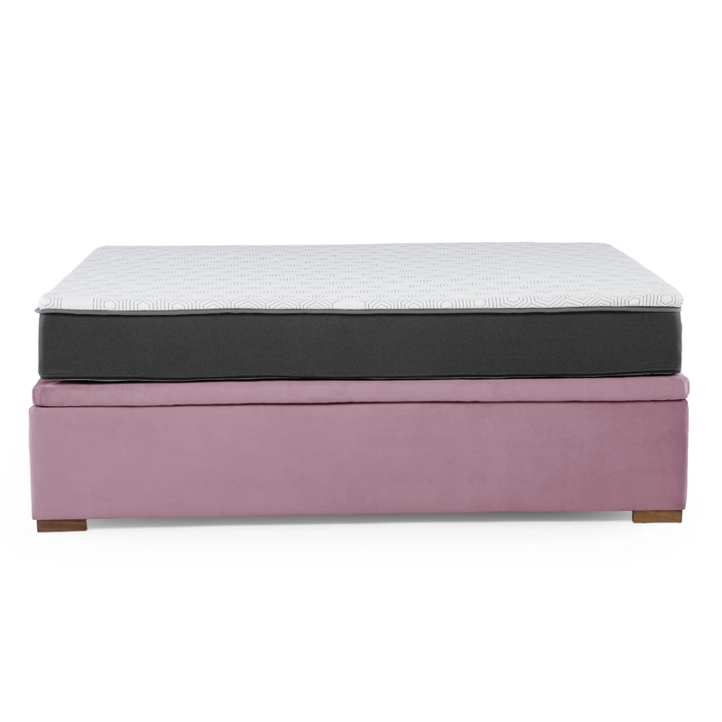 Cama Funcional Boxet 1 1/2 Plaza Colchon Resortes New Top Funda Lavable - 7