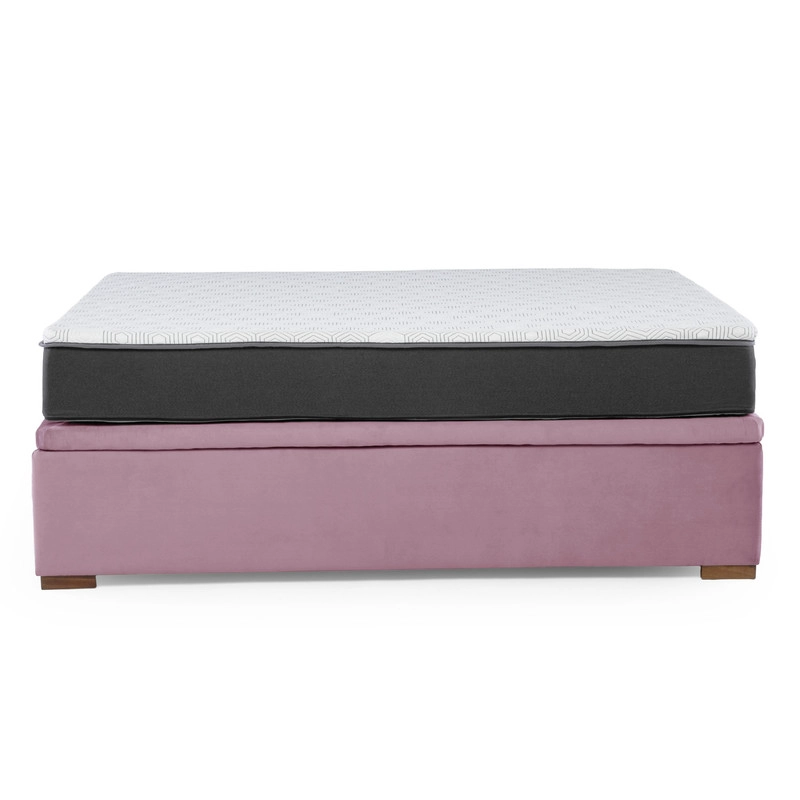 Cama Funcional Boxet 1 1/2 Plaza Colchon Resortes New Top Funda Lavable - 8