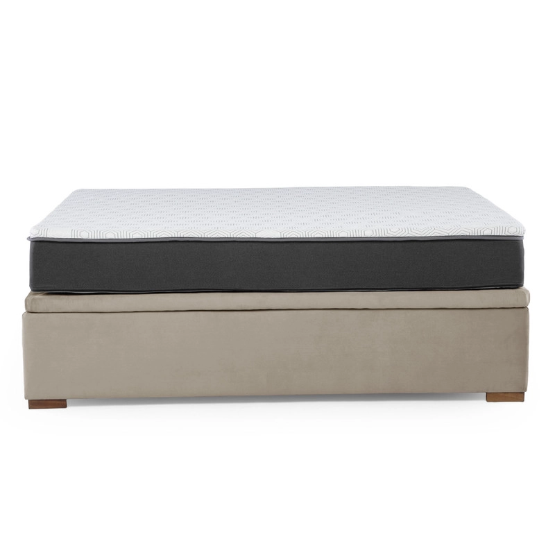 Cama Funcional Boxet 1 1/2 Plaza Colchon Resortes New Top Funda Lavable - 8