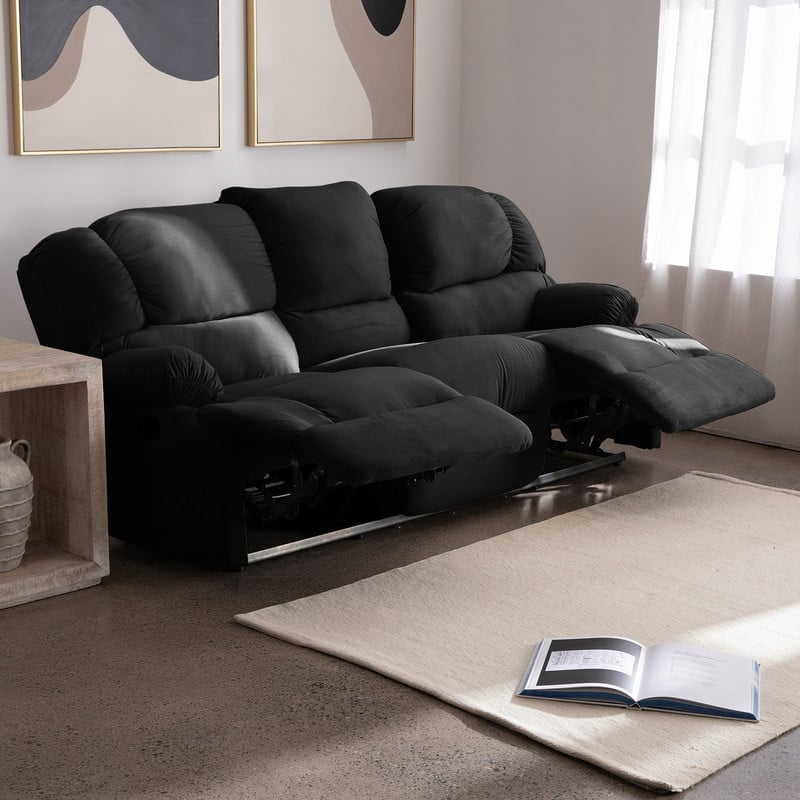 BERGERE PERUGIA RECLINABLE 3 CUERPOS TELA VELVET - 1