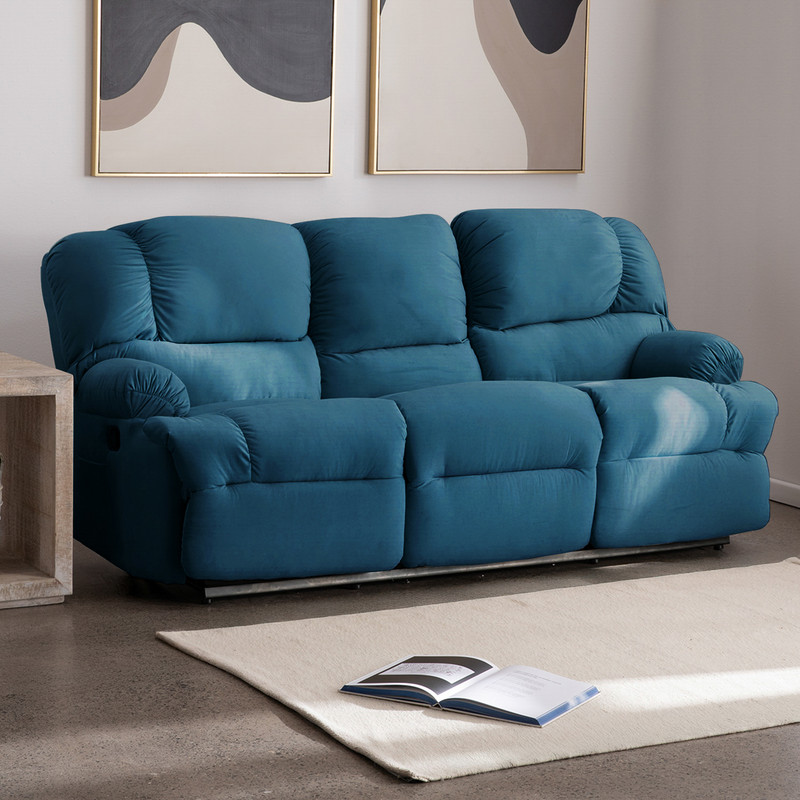 BERGERE PERUGIA RECLINABLE 3 CUERPOS TELA VELVET - 2
