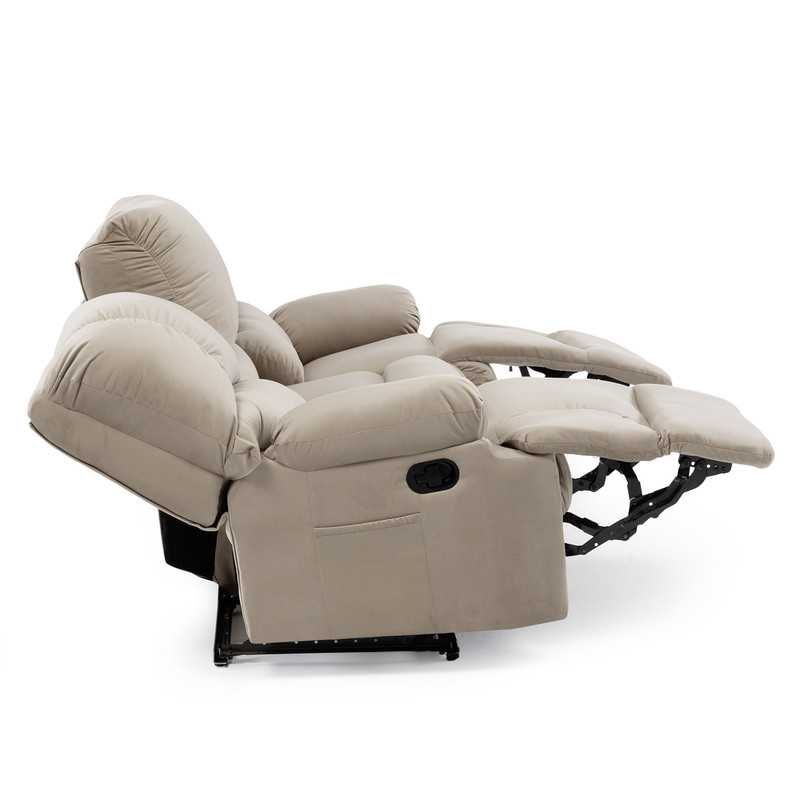 BERGERE PERUGIA RECLINABLE 3 CUERPOS TELA VELVET - 3