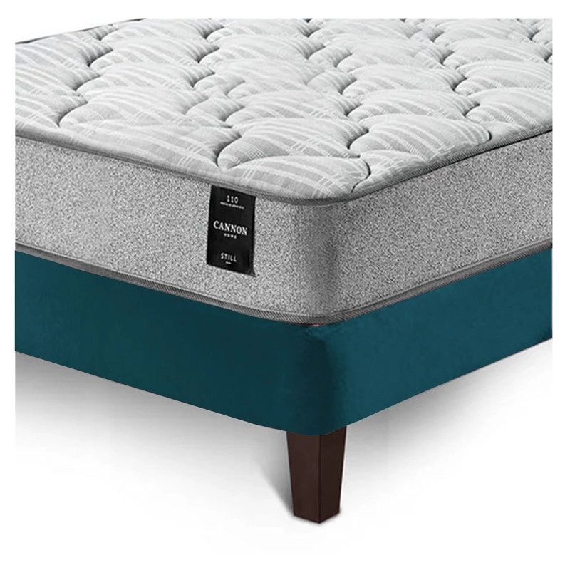 COMBO CAMA CANNON 1.5 PLAZA TEXTIL + RESPALDO TELA - 8