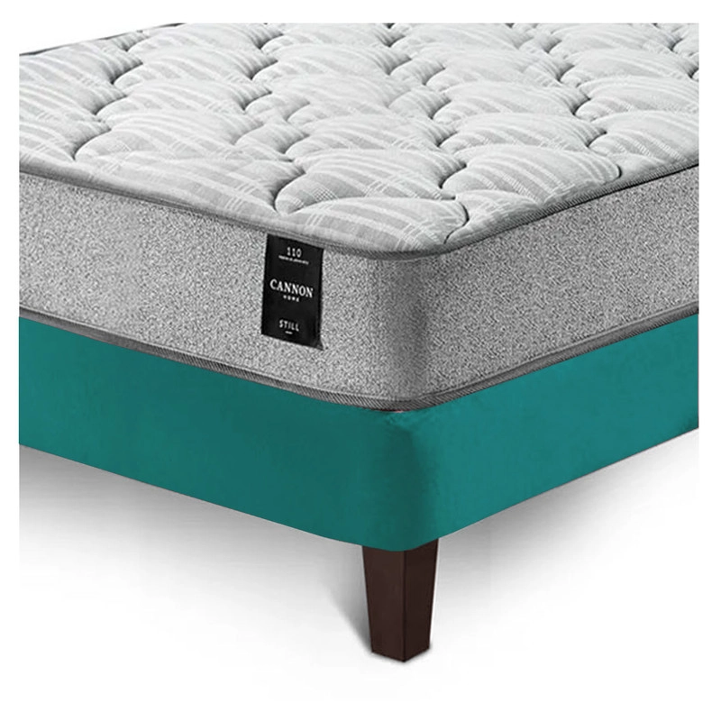 COMBO CAMA CANNON 1.5 PLAZA TEXTIL + RESPALDO TELA - 8