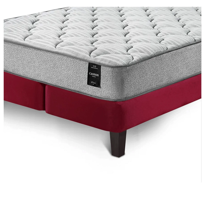 COMBO CAMA CANNON 2 PLAZAS+2 ALMOHADAS+SABANAS+RESPALDO TELA - 8