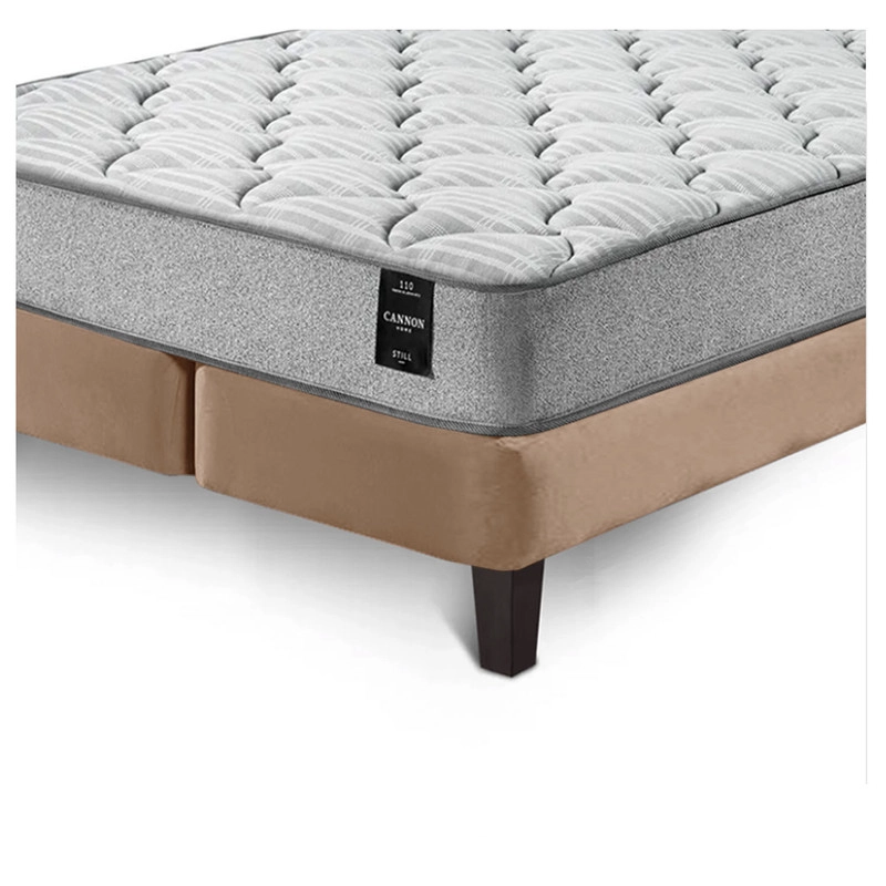 COMBO CAMA CANNON 2 PLAZAS+2 ALMOHADAS+SABANAS+RESPALDO TELA - 8