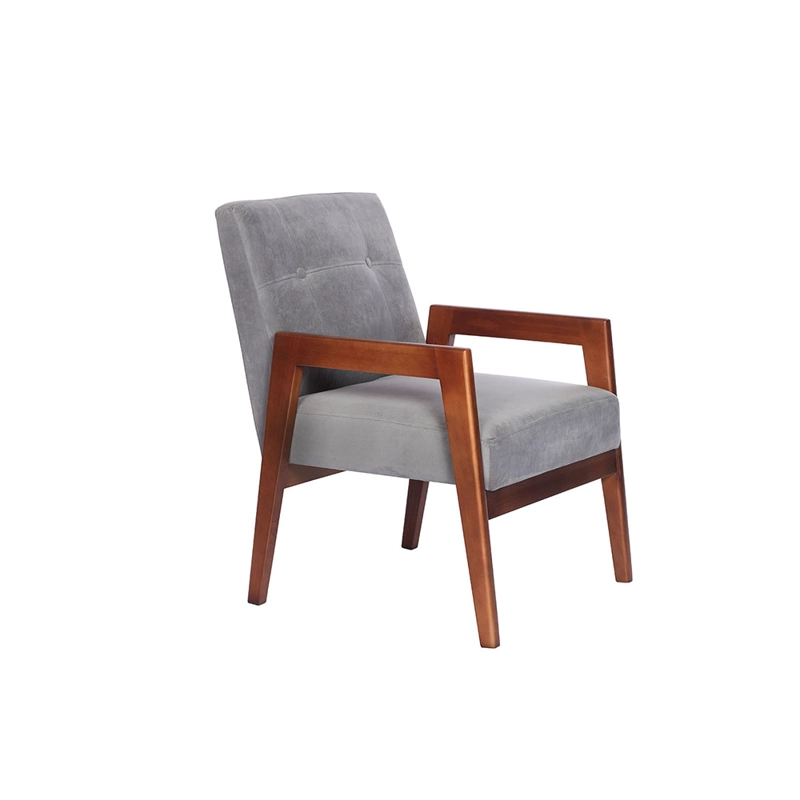 JUEGO DE LIVING 3-1 SOFA VENECIA 3C TELA VELVET GRIS + SITIAL MUNICH TELA GRIS - 3