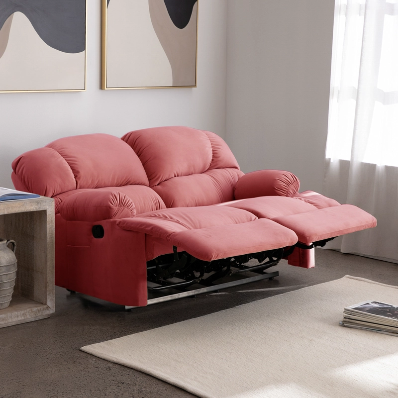 BERGERE PERUGIA RECLINABLE 2 CUERPOS TELA VELVET - 1