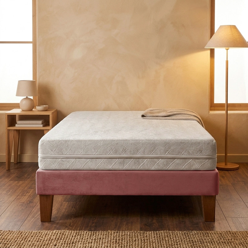 CAMA EUROPEA ZEN BEST 1.5 PLAZAS 190 CM COLCHON ESPUMA CON FUNDA VELVET - 2