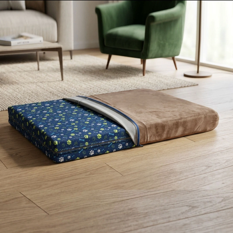 COLCHON PARA MASCOTA IMPERMEABLE VELVET 70X100 CM - 2