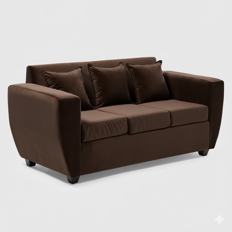 LIVING KANSAS 3 CUERPOS + 2 POUF FELPA - 2