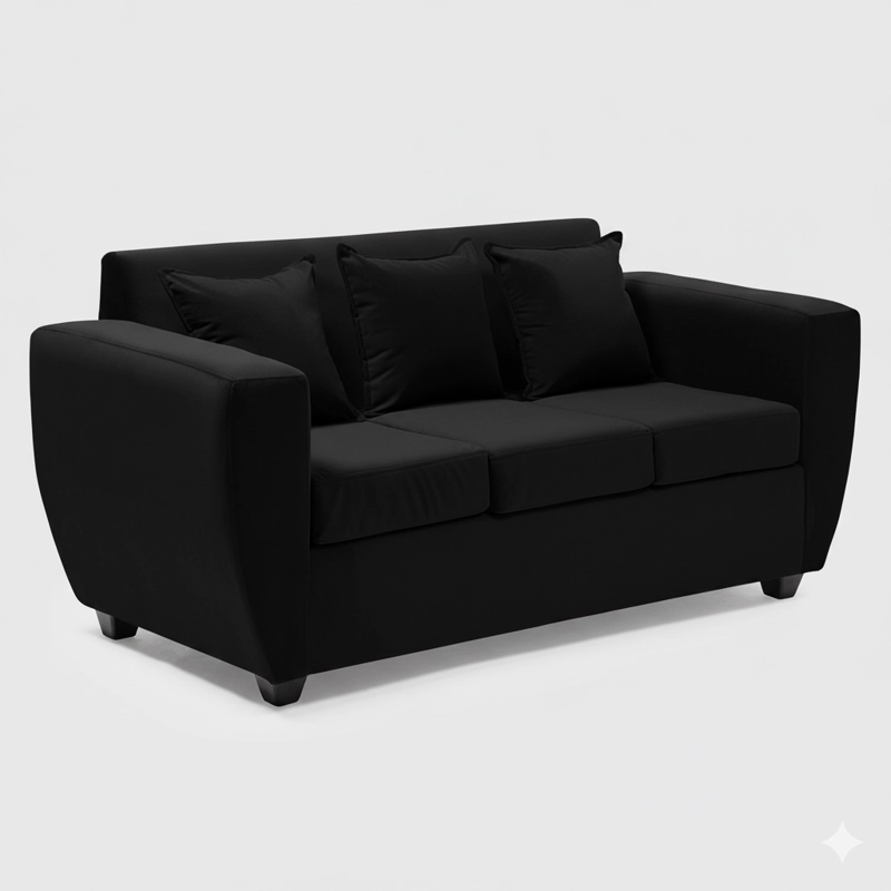 LIVING KANSAS 3 CUERPOS + 2 POUF FELPA - 3