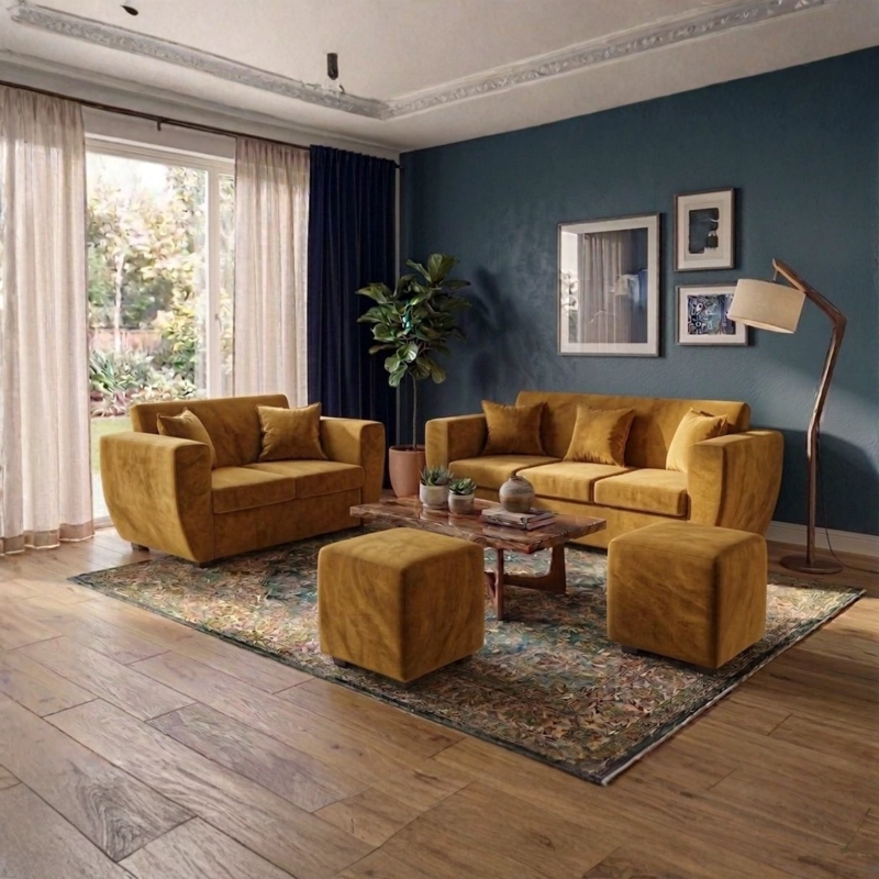 LIVING KANSAS 3.2+ 2 POUF FELPA - 1
