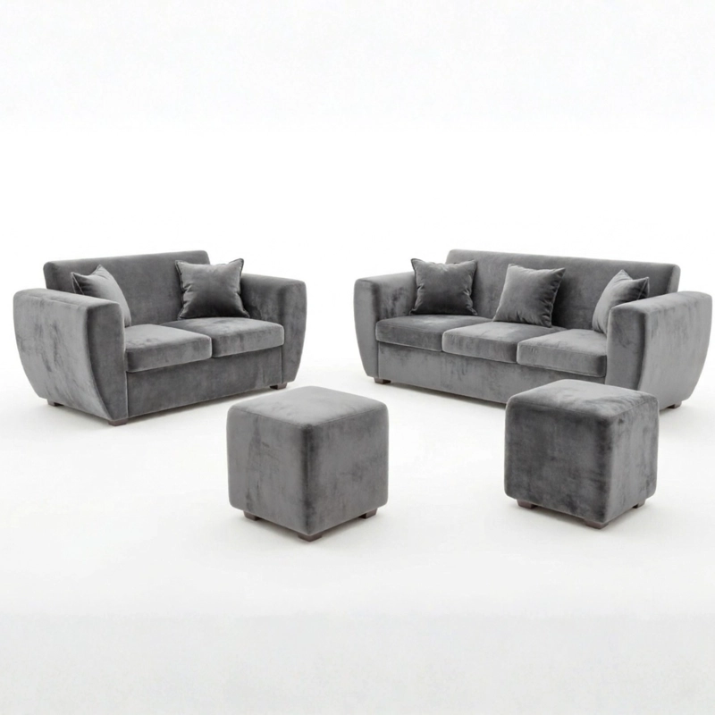 LIVING KANSAS 3.2+ 2 POUF FELPA - 2