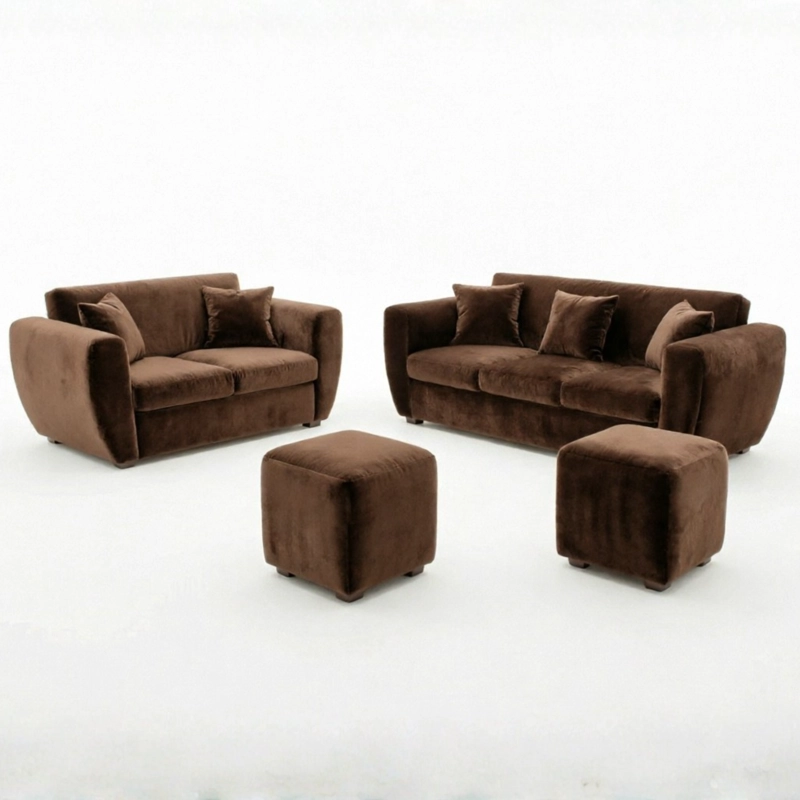 LIVING KANSAS 3.2+ 2 POUF FELPA - 2