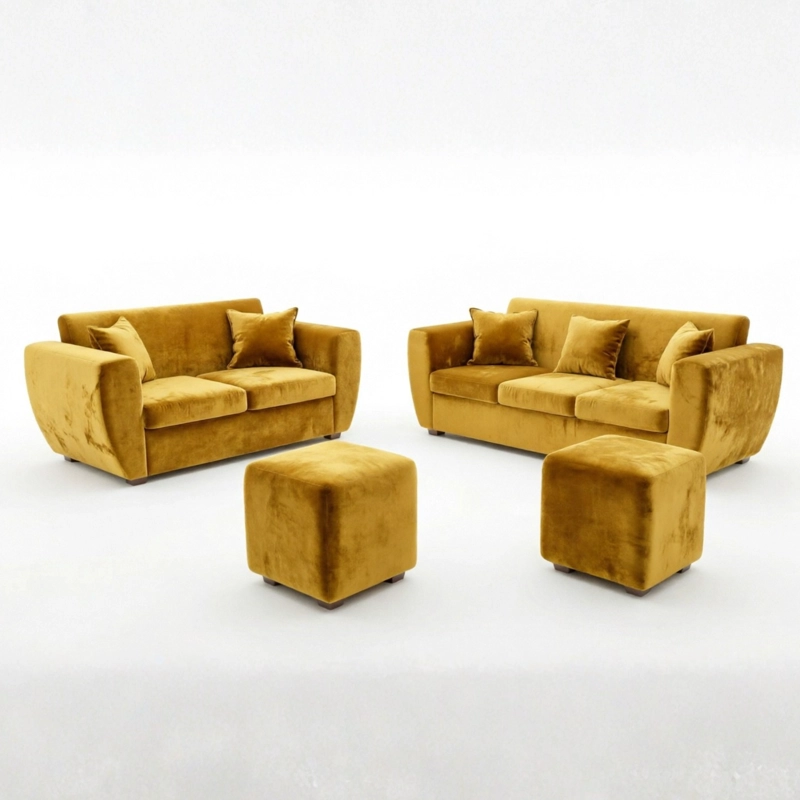 LIVING KANSAS 3.2+ 2 POUF FELPA - 2