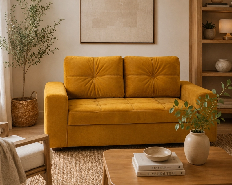 SOFA PRAGA 2 CUERPOS  FELPA - 1