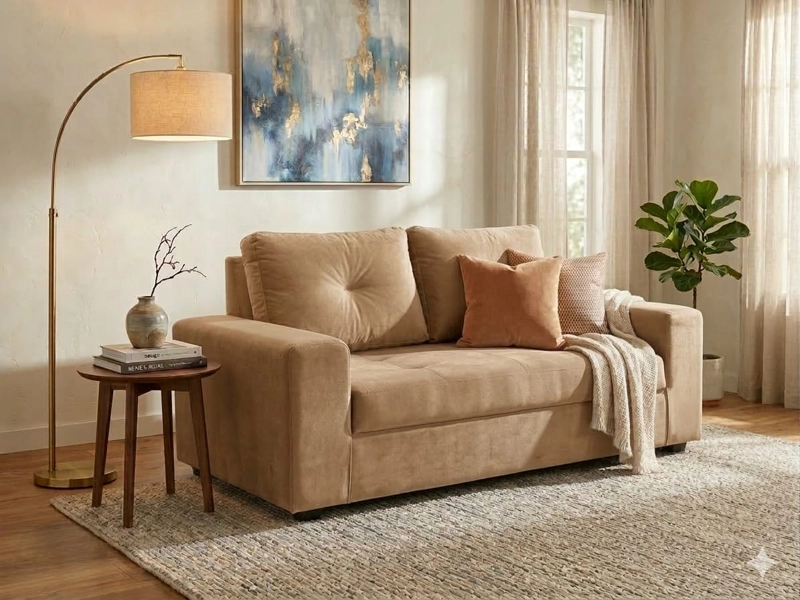 SOFA PRAGA 2 CUERPOS  FELPA - 1