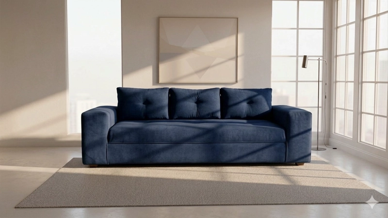 SOFA PRAGA 3 CUERPOS FELPA - 1