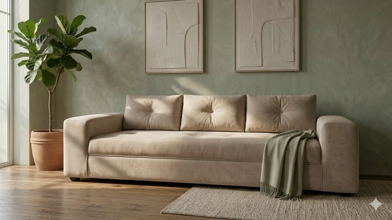 SOFA PRAGA 3 CUERPOS FELPA - 1