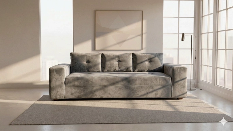 SOFA PRAGA 3 CUERPOS FELPA - 1